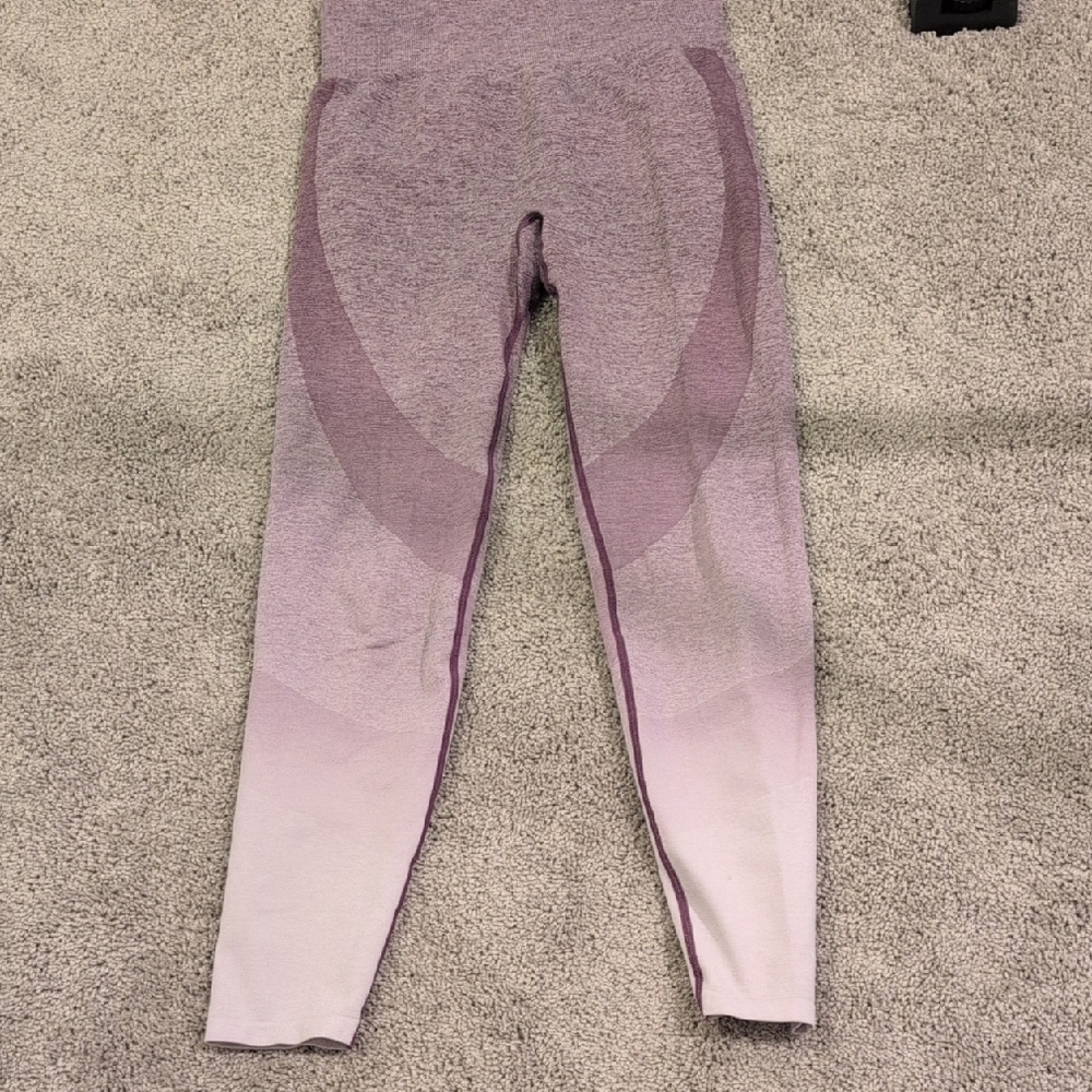 Seamless Gradient Leggings - Purple Ombre